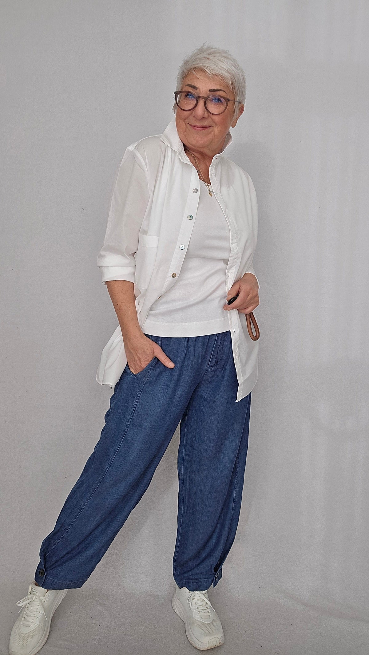 By Basics skjorte S / White OWN by basics- 13002 Poplinskjorte kunstkolonialen