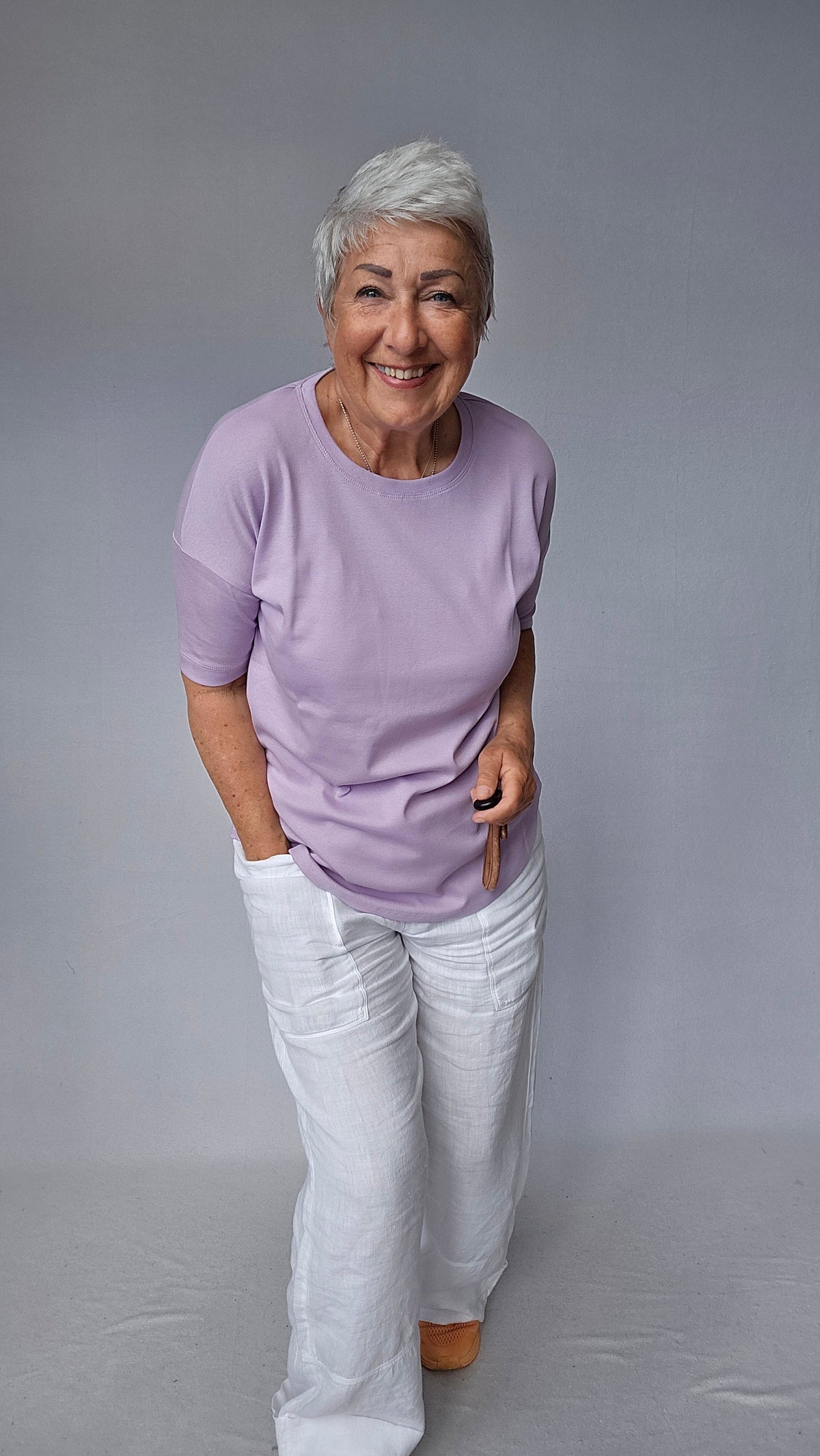 By Basics T-Shirt Cotton Sense By Basics- 4305 T-shirt loose kunstkolonialen
