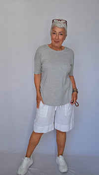 By Basics T-Shirt Cotton Sense By Basics- 4305 T-shirt loose kunstkolonialen