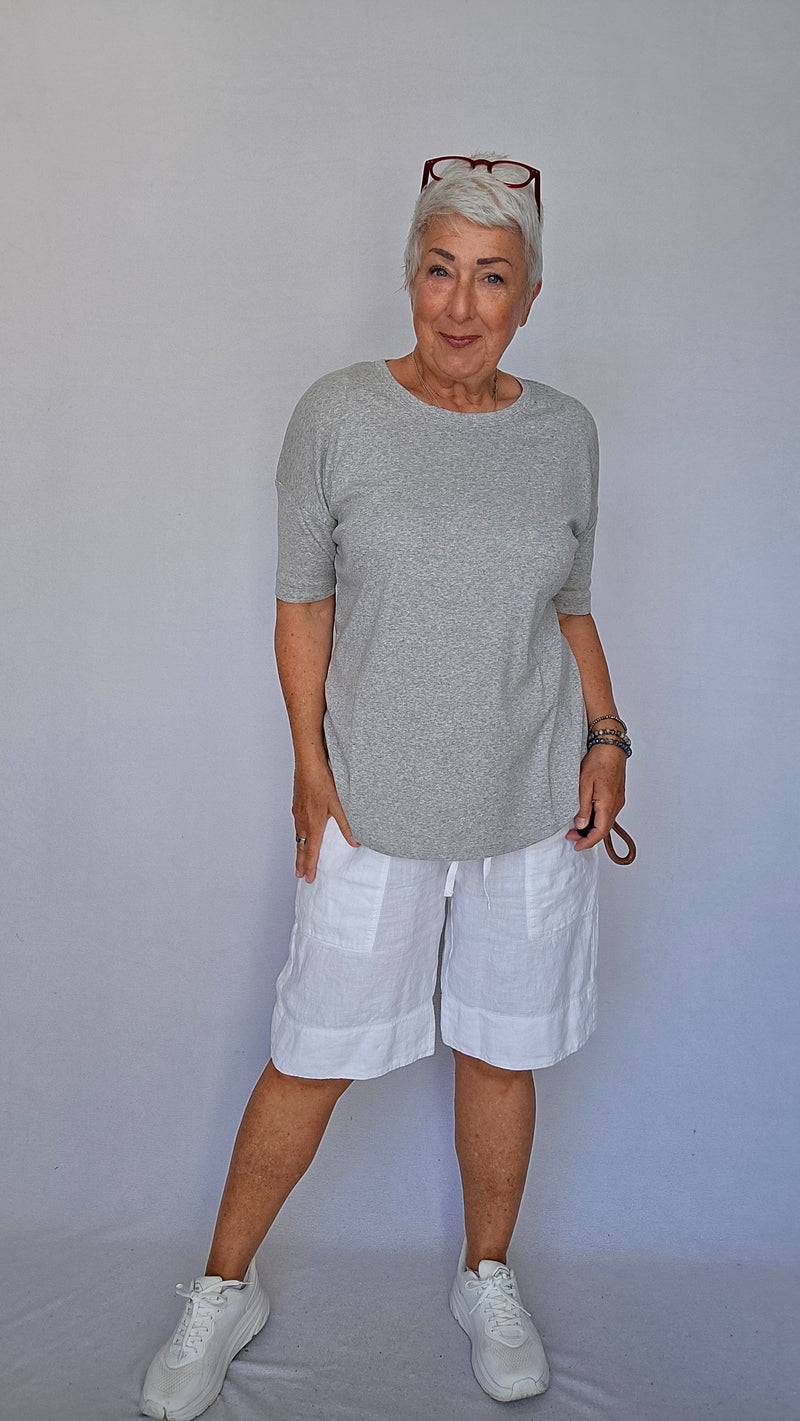 By Basics T-Shirt Cotton Sense By Basics- 4305 T-shirt loose kunstkolonialen
