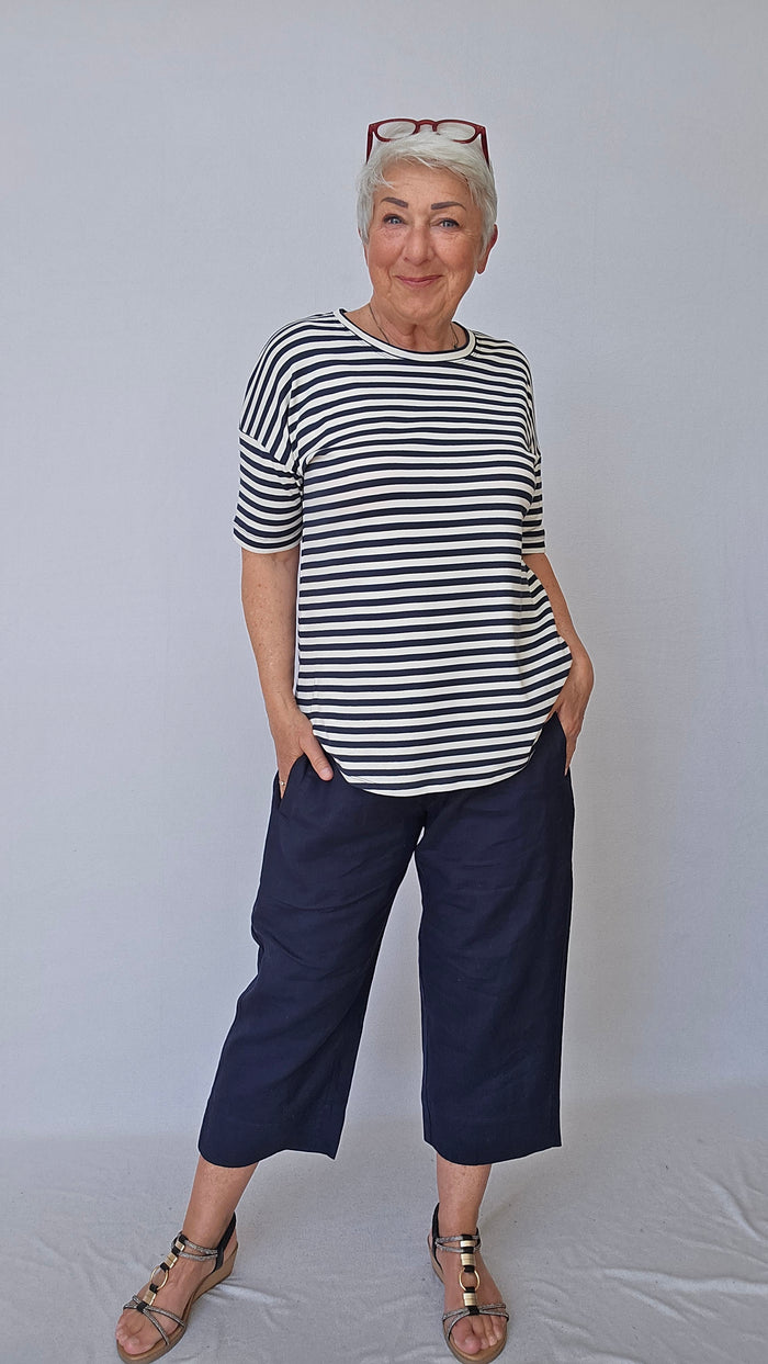 By Basics T-Shirt Cotton Sense by basics- 4305 T-shirt loose kunstkolonialen