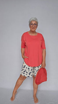 By Basics T-Shirt Cotton Sense by basics- 4305 T-shirt loose kunstkolonialen