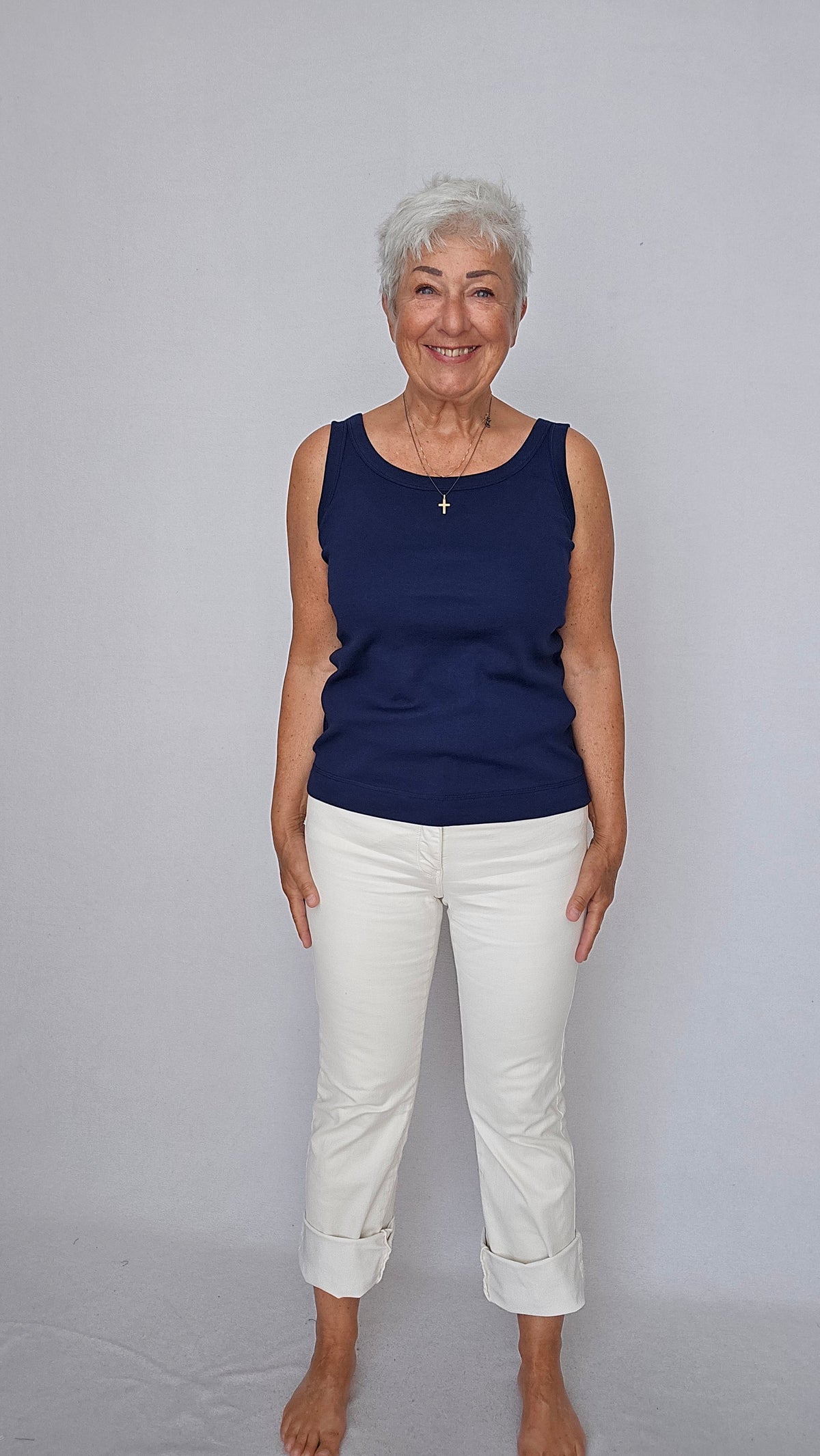 By Basics Tank top Cotton Sense by basics- 2303 Tank topp kunstkolonialen