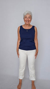 By Basics Tank top Cotton Sense by basics- 2303 Tank topp kunstkolonialen