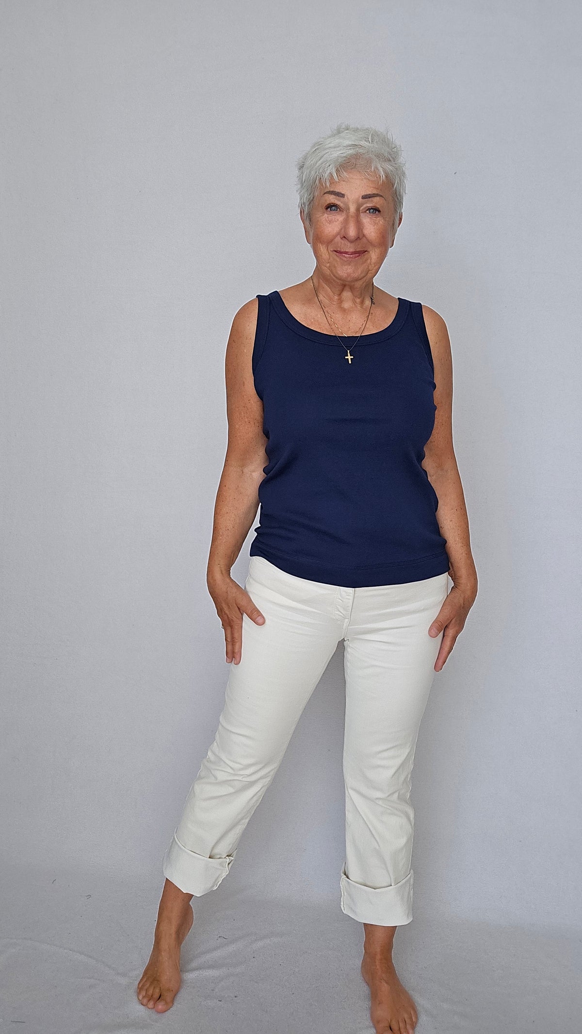 By Basics Tank top Cotton Sense by basics- 2303 Tank topp kunstkolonialen