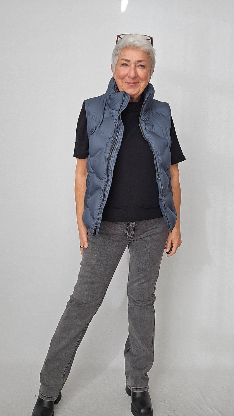 By Basics Topp Black / S by basics- 4070 Ulltopp med 3/4-ermer kunstkolonialen