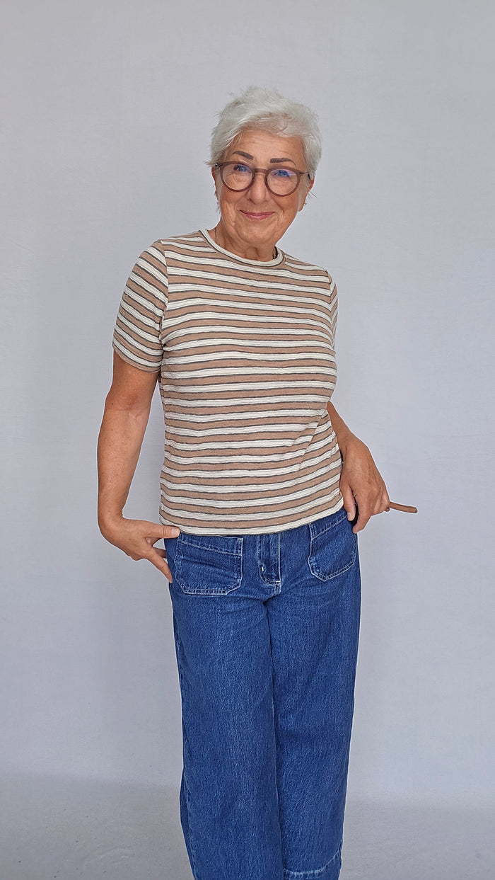By Basics Topp by basics- 4082 Enkel topp kunstkolonialen