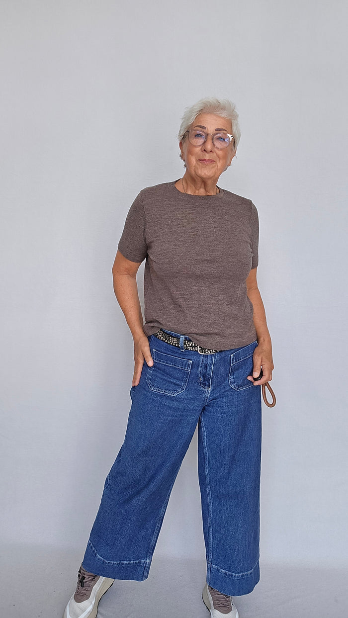 By Basics Topp by basics- 4082 Enkel topp kunstkolonialen