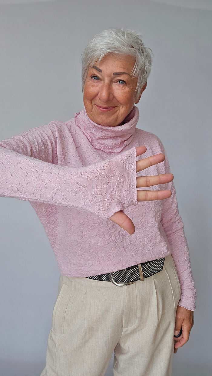 By Basics Ullgenser by basics- Bubblewool 4501 Shirt Wide w/large rollneck kunstkolonialen