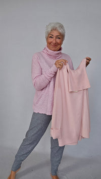By Basics Ullgenser by basics- Bubblewool 4501 Shirt Wide w/large rollneck kunstkolonialen