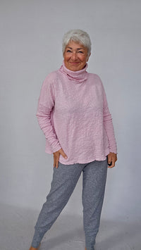 By Basics Ullgenser by basics- Bubblewool 4501 Shirt Wide w/large rollneck kunstkolonialen