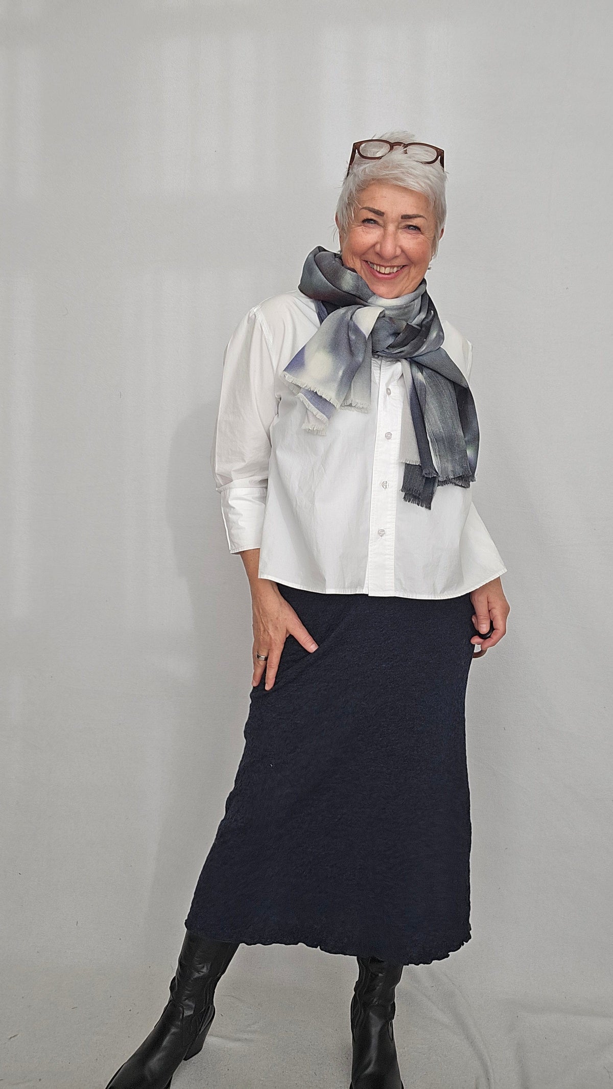 By Basics Ullskjørt By basics- Bubblewool 5503 Long Skirt kunstkolonialen