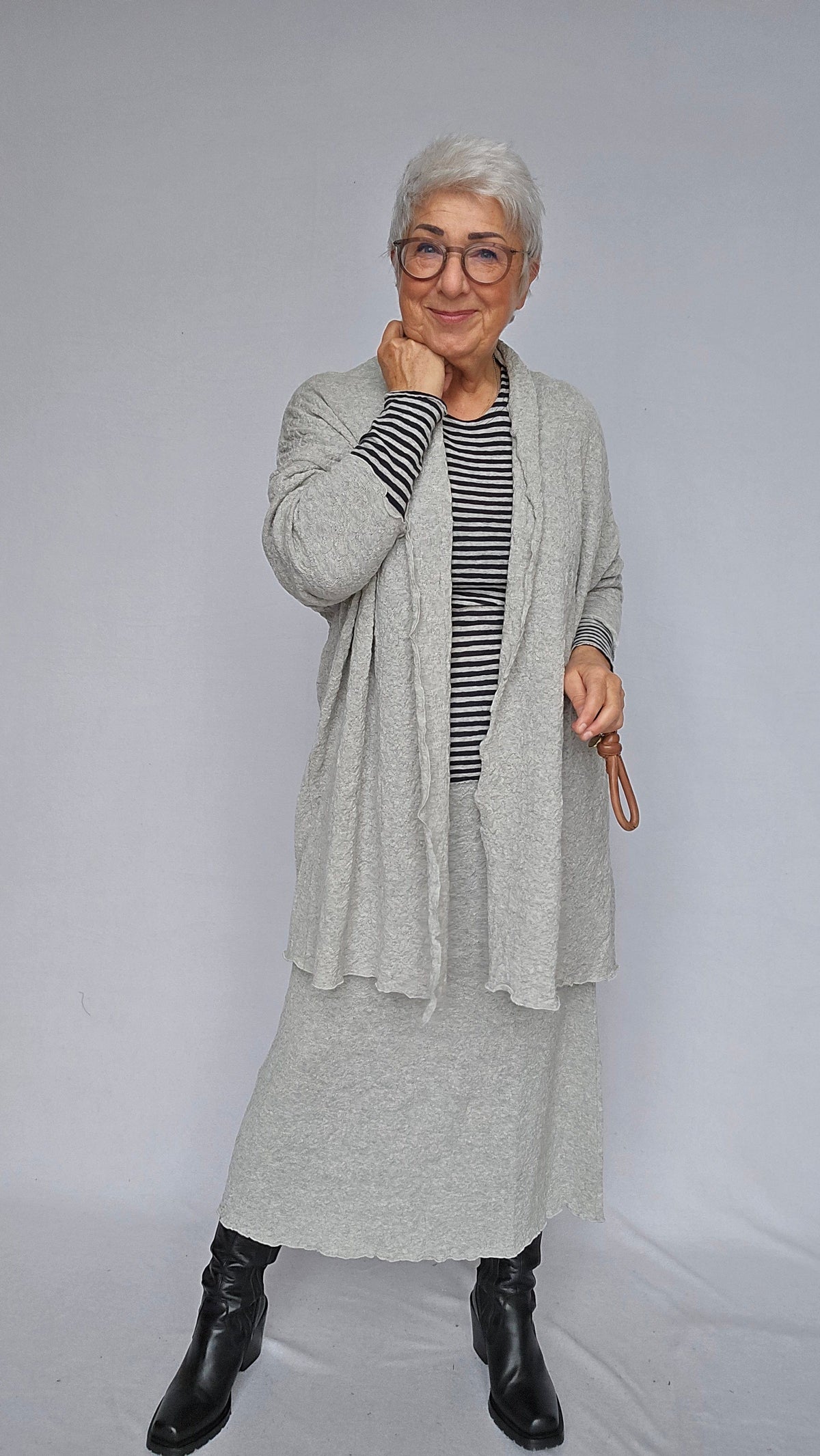 By Basics Ullskjørt by basics- Bubblewool 5503 Long Skirt kunstkolonialen