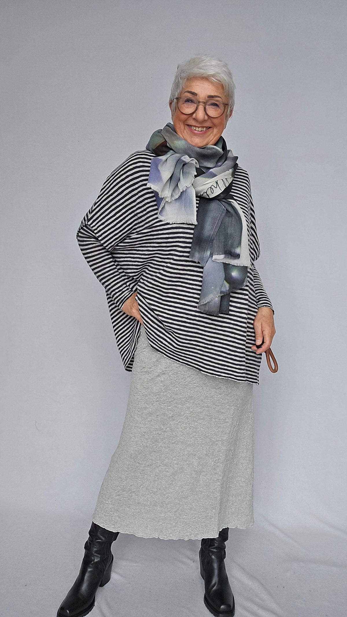 By Basics Ullskjørt by basics- Bubblewool 5503 Long Skirt kunstkolonialen