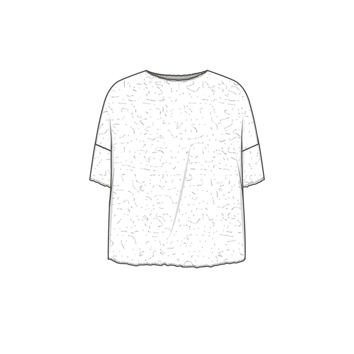 By Basics Ulltopp By basics- Bubblewool 4506 vid topp m/båthals kunstkolonialen
