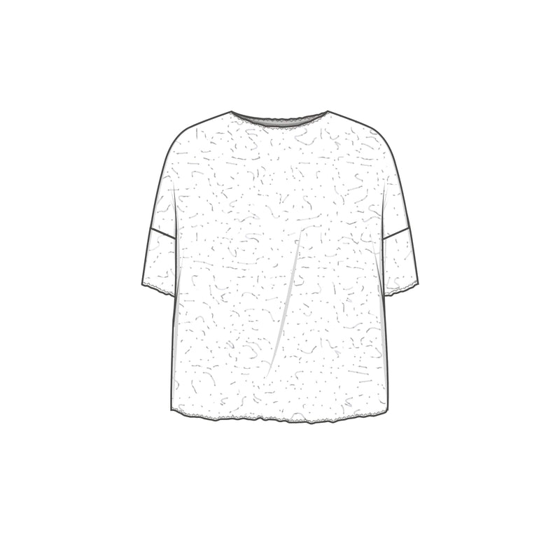 By Basics Ulltopp By basics- Bubblewool 4506 vid topp m/båthals kunstkolonialen