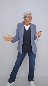 Cero Etage Blazer 36 / Blue Pin Cero Etage- Anna Blazer kunstkolonialen