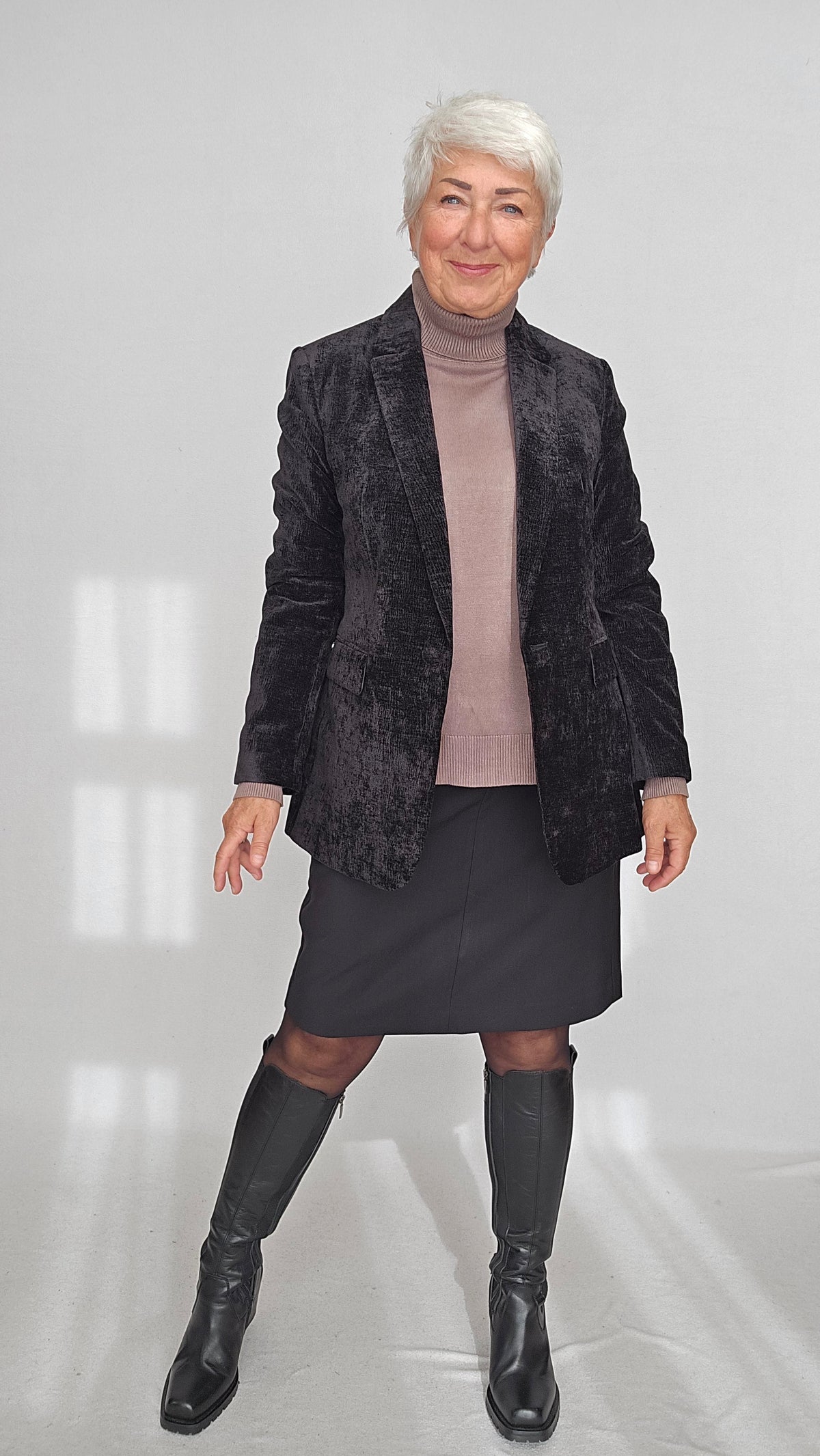 Cero Etage Blazer Cero Etage- Anna Blazer i velur kunstkolonialen