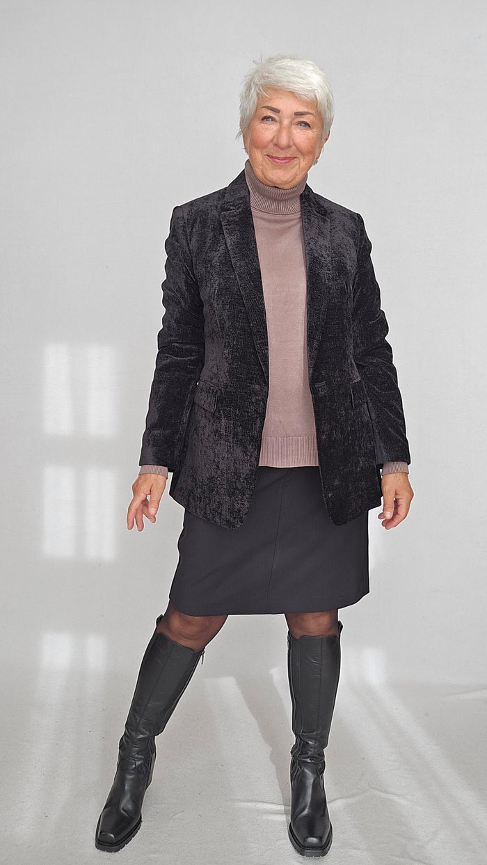 Cero Etage Blazer Cero Etage- Anna Blazer i velur kunstkolonialen