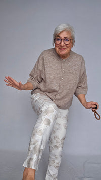 Cero Etage Bukse 34 / Leaf CRO- Suzanne bukse m/print Flower kunstkolonialen