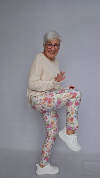 Cero Etage Bukse 34 / Pink Bloom CRO- Suzanne bukse m/print Flower kunstkolonialen