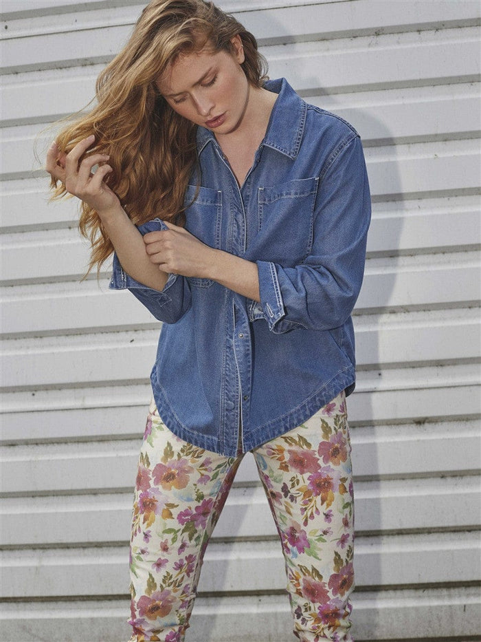 Cero Etage Bukse CRO- Suzanne bukse m/print Flower kunstkolonialen