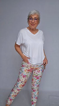 Cero Etage Bukse CRO- Suzanne bukse m/print Flower kunstkolonialen