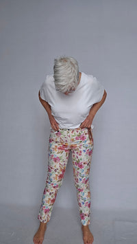 Cero Etage Bukse CRO- Suzanne bukse m/print Flower kunstkolonialen