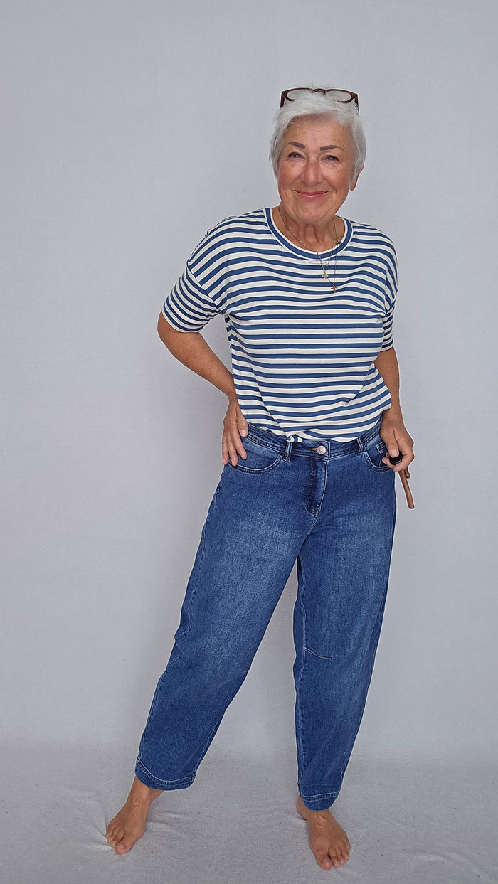 Cero Etage Bukser 34 CRO- Barrel denim bukse kunstkolonialen