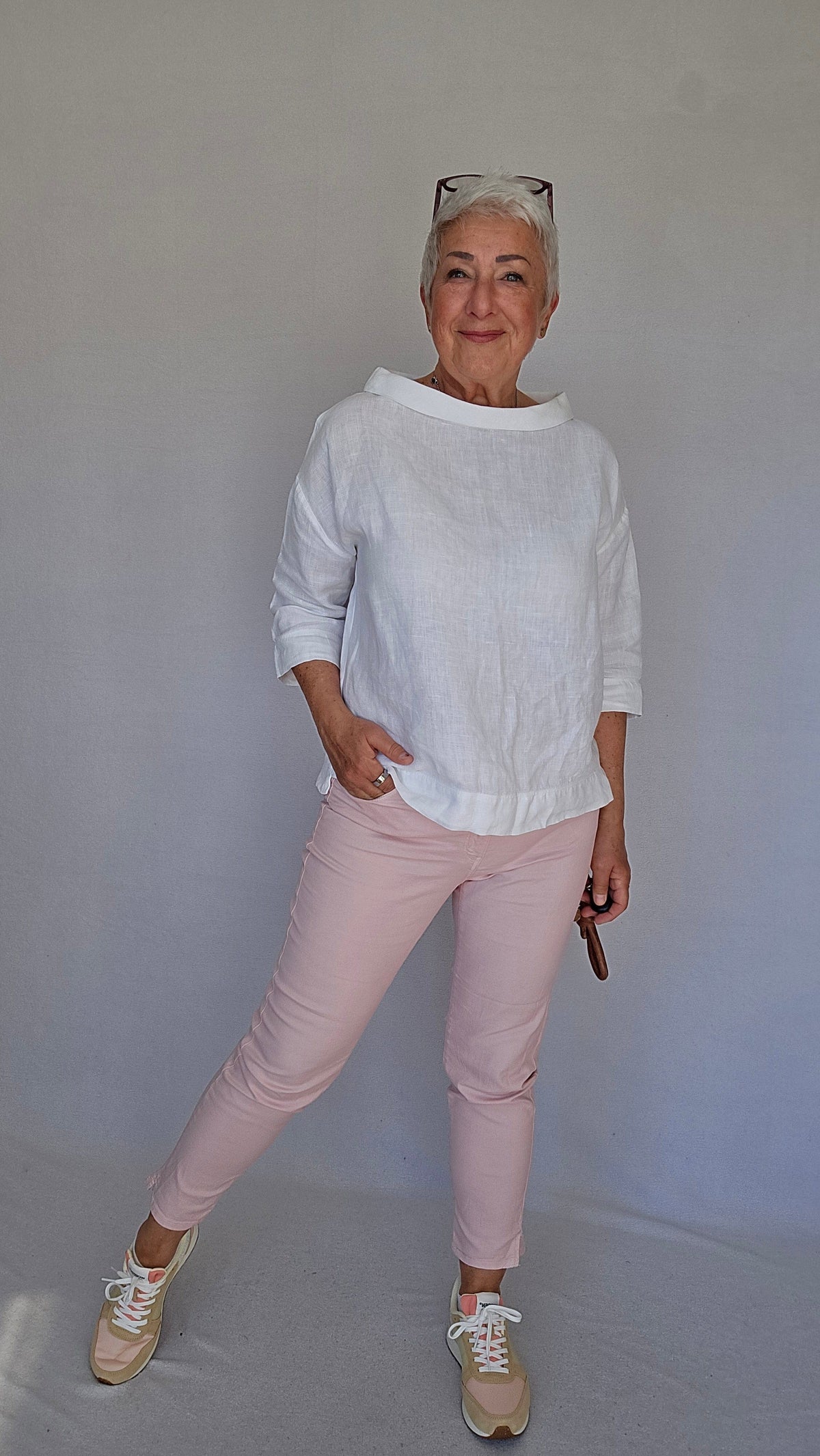 Cero Etage Bukser 34 / Rosa CRO- Magic fit summer 68 cm kunstkolonialen