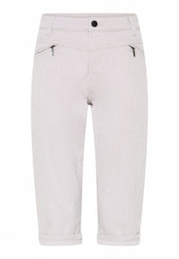 Cero Etage Capri 34 / Sand/ecru CRO- Suzanne capri bukse m/striper kunstkolonialen