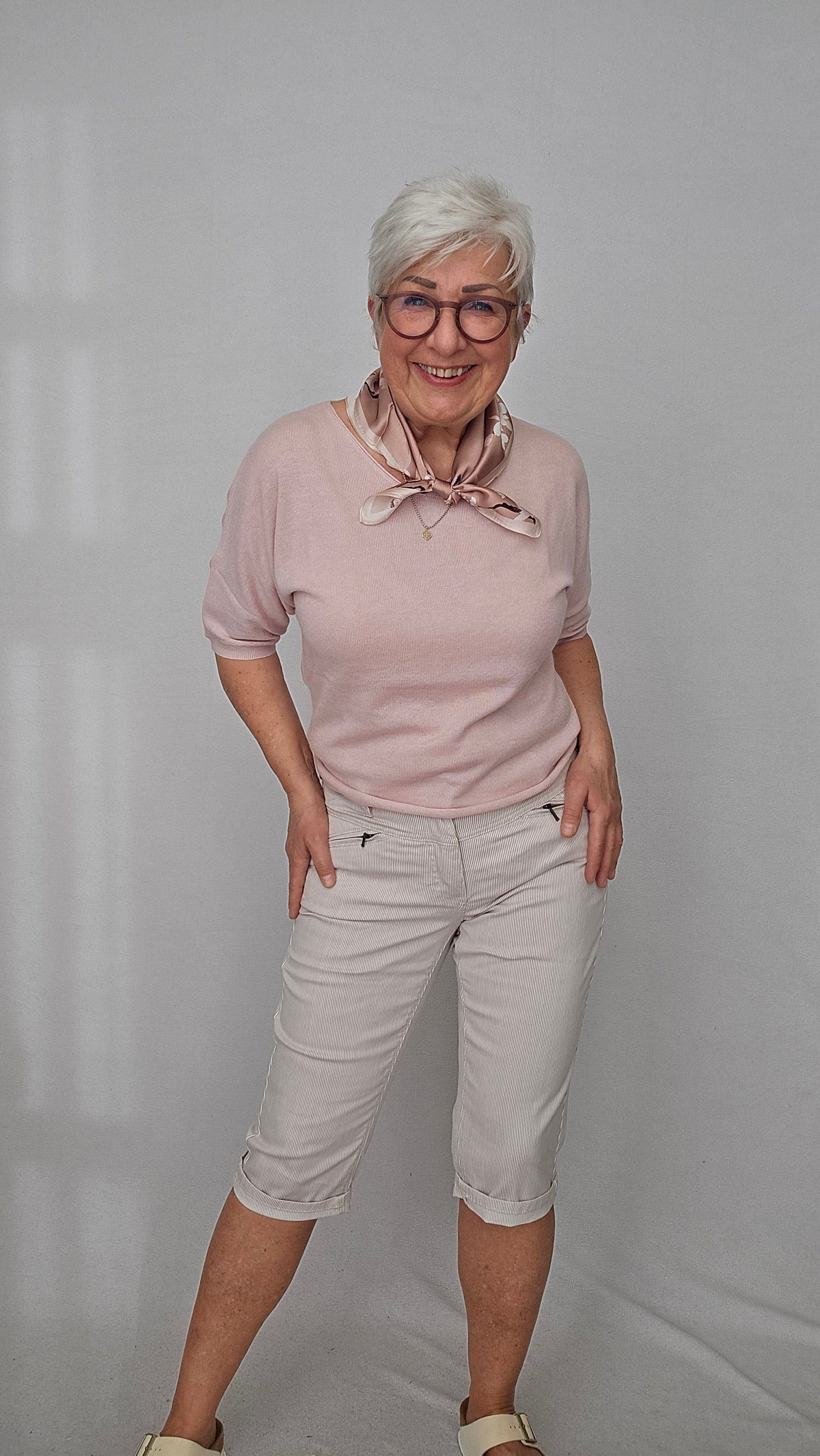 Cero Etage Capri CRO- Suzanne capri bukse m/striper kunstkolonialen