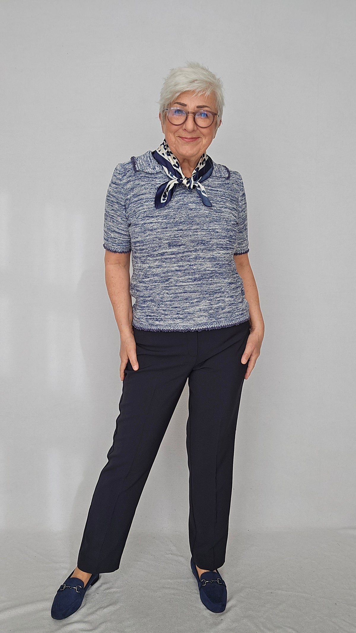 Cero Etage Dressbukse 34 / Dark navy CRO- Suzanne dressbukse kunstkolonialen