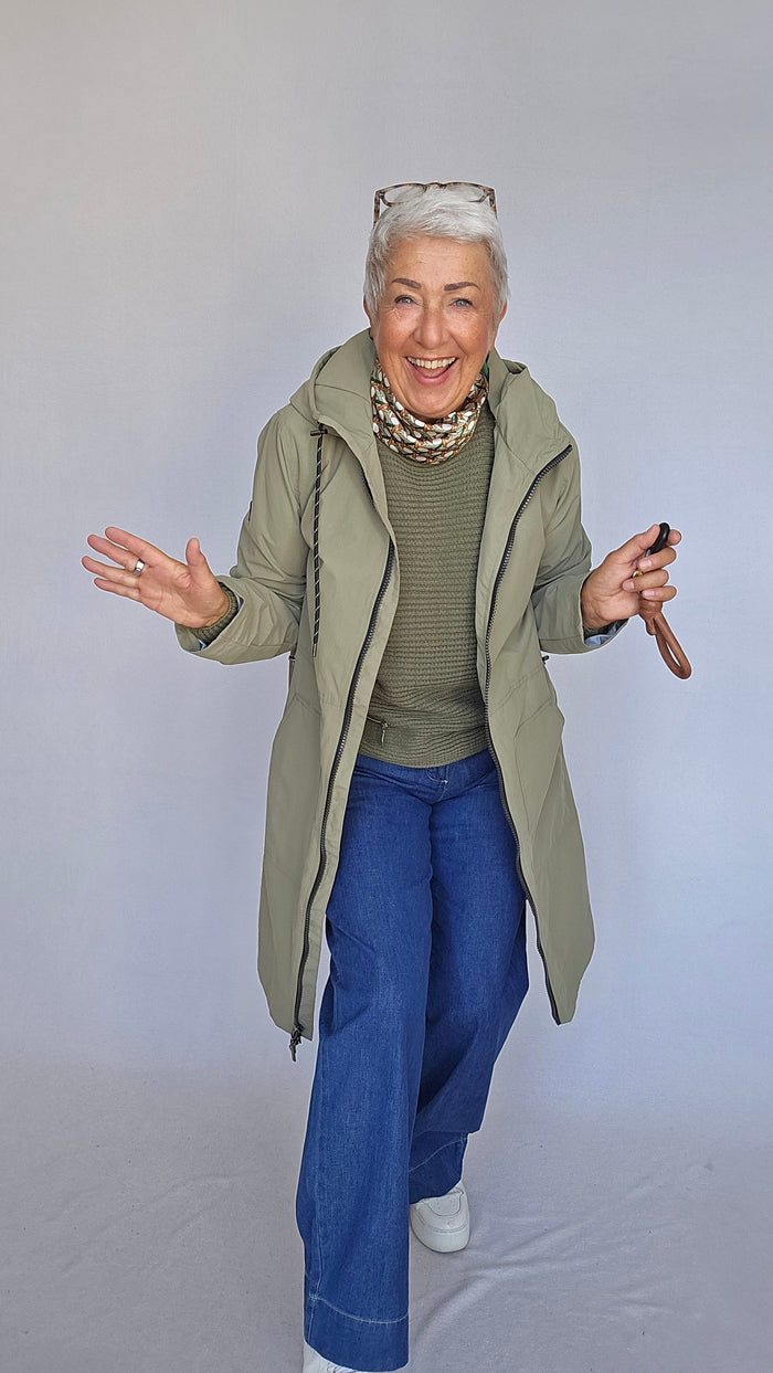 Cero Etage Jakke 36 / Khaki Cero Etage- Recycled Long Parkas kunstkolonialen