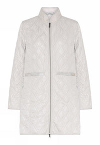 Cero Etage Jakke 36 / Kitt Etage- Quilted jacket long kunstkolonialen