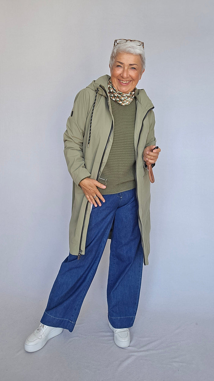 Cero Etage Jakke 38 / Khaki Cero Etage- Recycled Long Parkas kunstkolonialen