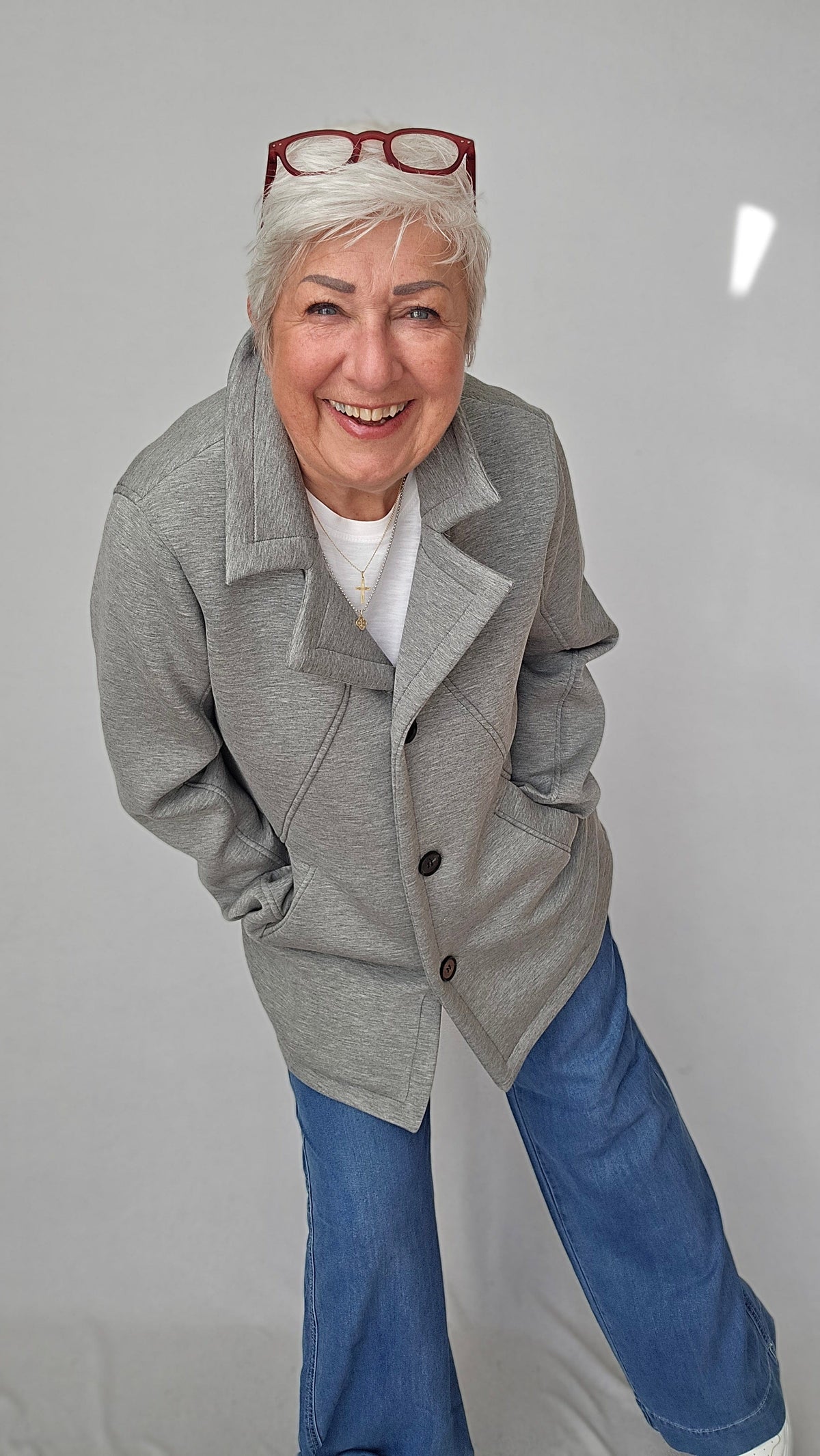 Cero Etage Jakke Cero Etage- Jersey jakke m/krage og knapper kunstkolonialen