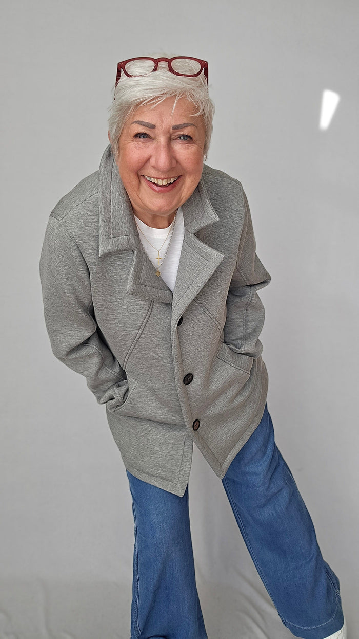 Cero Etage Jakke Cero Etage- Jersey jakke m/krage og knapper kunstkolonialen