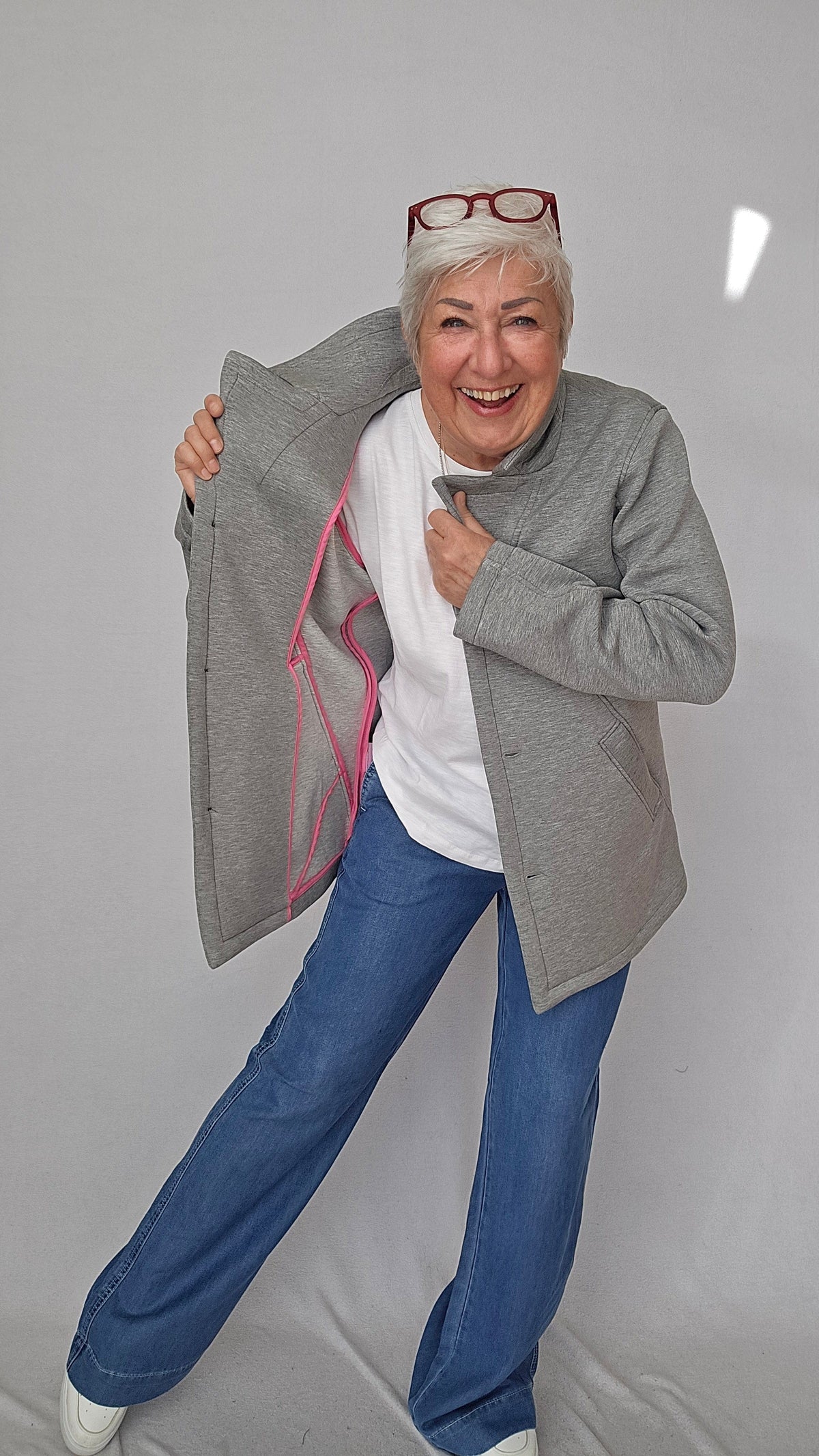 Cero Etage Jakke Cero Etage- Jersey jakke m/krage og knapper kunstkolonialen