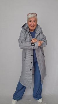 Cero Etage Jakke Cero Etage- Rutete lang regnjakke kunstkolonialen