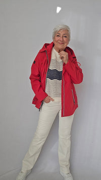 Cero Etage Jakke Cero Etage- Sporty rød jakke kunstkolonialen