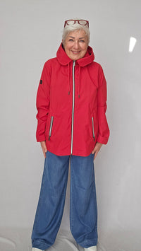 Cero Etage Jakke Cero Etage- Sporty rød jakke kunstkolonialen