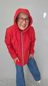 Cero Etage Jakke Cero Etage- Sporty rød jakke kunstkolonialen