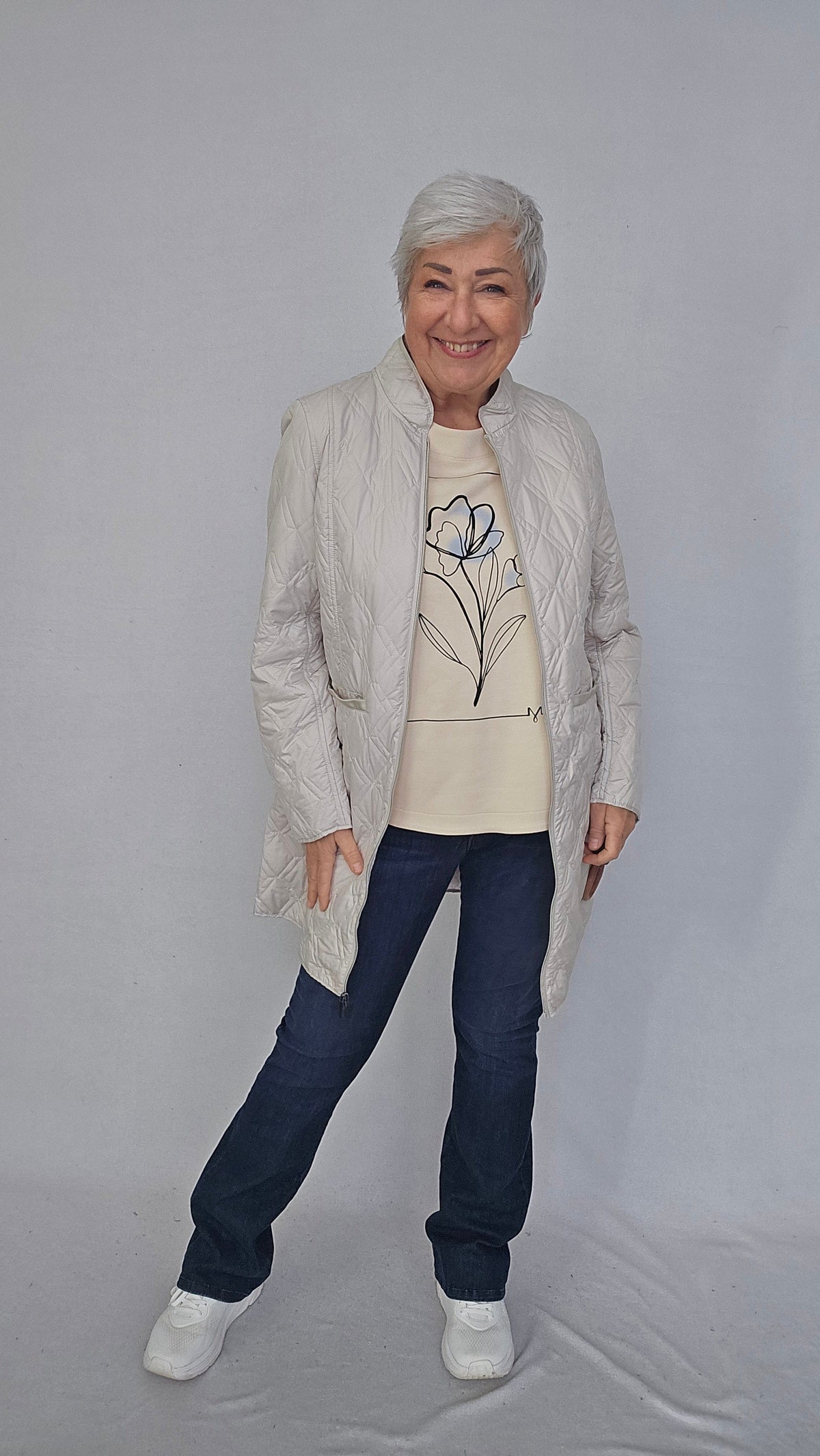 Cero Etage Jakke Etage- Quilted jacket long kunstkolonialen