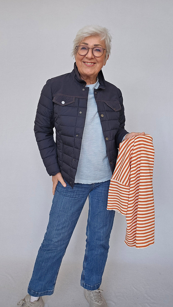 Cero Etage Jakke Etage- Vattert jakke i denim-look kunstkolonialen