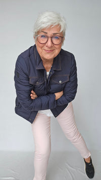Cero Etage Jakke Etage- Vattert jakke i denim-look kunstkolonialen