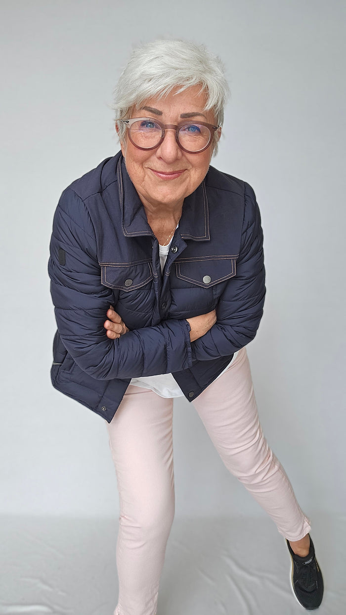 Cero Etage Jakke Etage- Vattert jakke i denim-look kunstkolonialen