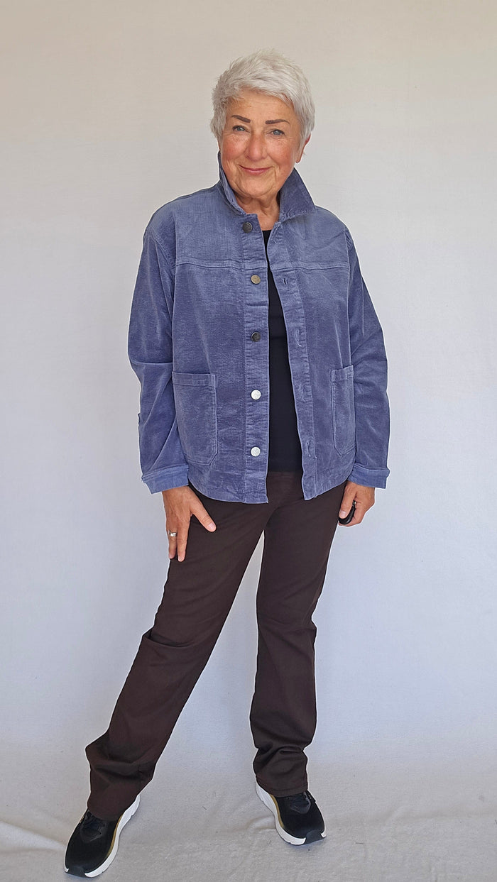 Cero Etage Jakke S / Blå Cero Etage- Jakke i kordfløyel kunstkolonialen