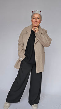 Cero Etage Jakke S CRO Etage- Wool Coat Short kunstkolonialen
