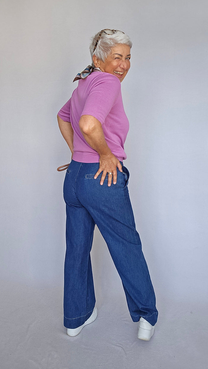 Cero Etage Jeans CRO- Denim Wide Pants kunstkolonialen